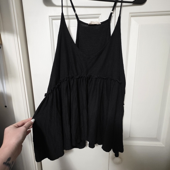 Altar'd State Tops - Alter'd State Womens Black Spaghetti Strap Tank Top Size Large